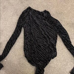 Black Long Sleeve Women's Top